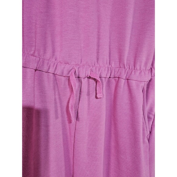 Nike Dri-FIT Yoga Jumpsuit Womens Medium M Fuchsia Pink Sleeveless One Piece EUC - Picture 5 of 13